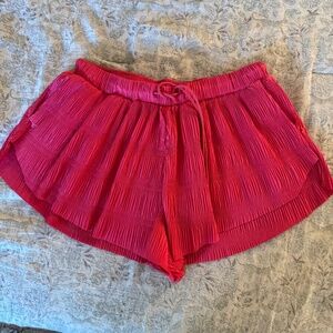 Free people movement pleated flutter shorts